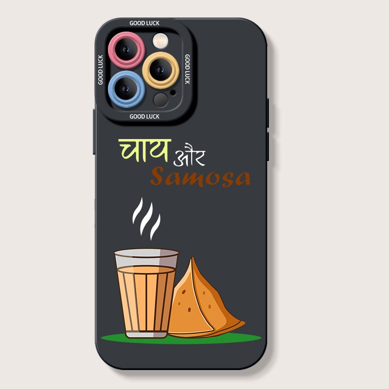 Chai & Samosa Delight Silicone Case for Apple iPhone Series – view 1