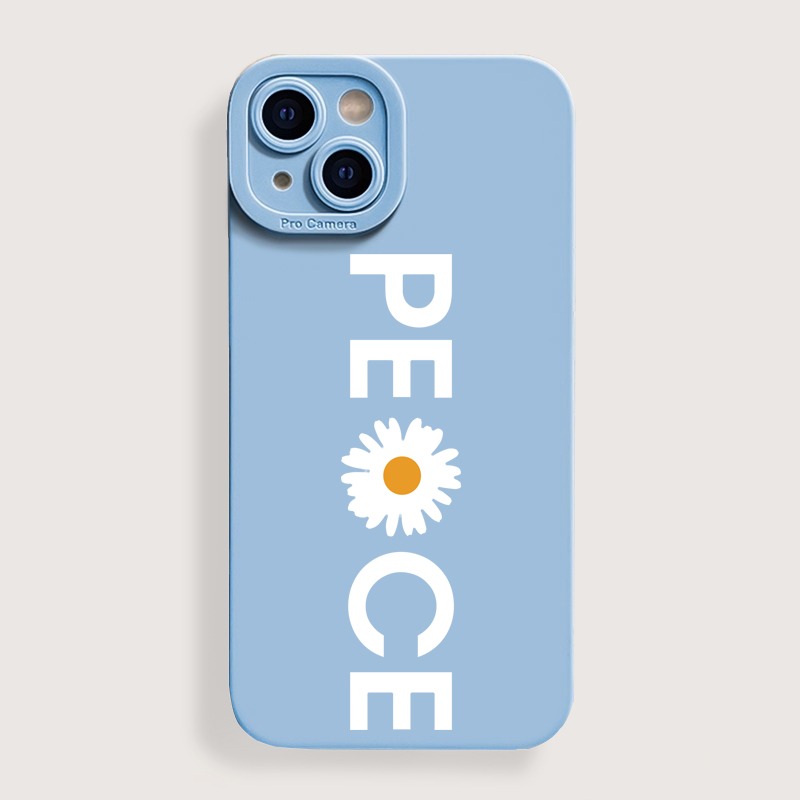Peaceful Daisy Charm Silicone Case for Apple iPhone Series – view 4