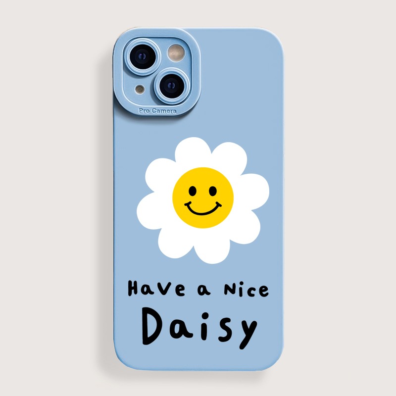 Sunny Smiley Daisy Silicone Case for Apple iPhone Series – view 2