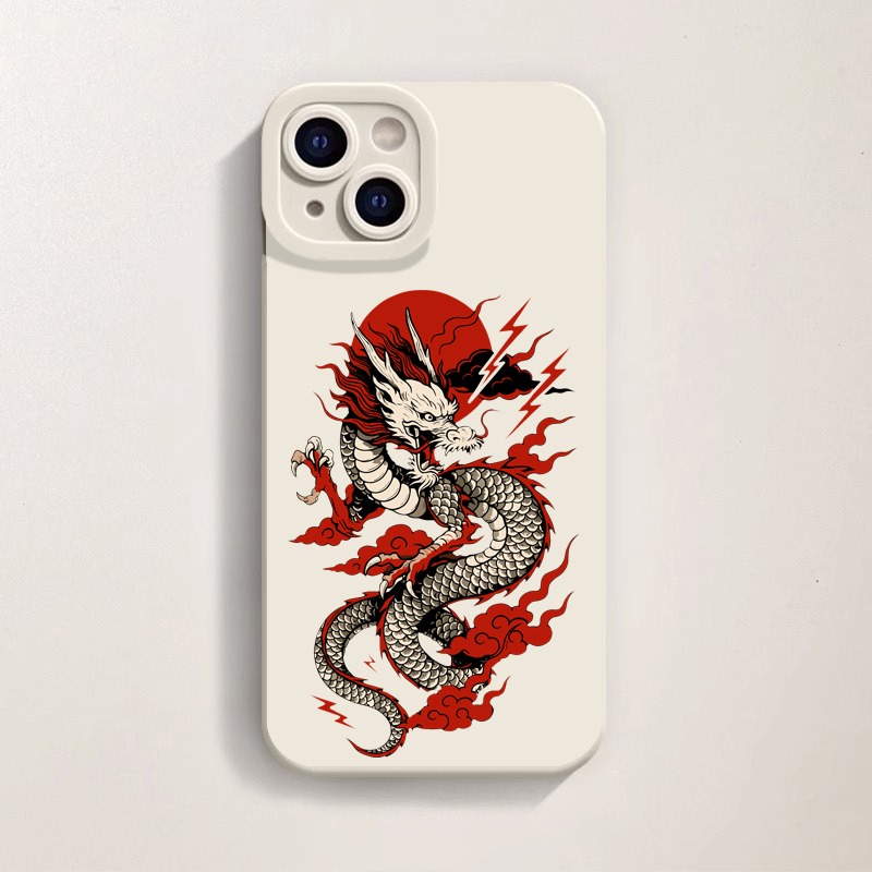 Firestorm Dragon Art Silicone Case for Apple iPhone Series – view 3