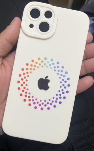 Click to view full screen Vibrant Spectrum Circle Silicone Case for Apple iPhone Series photo review