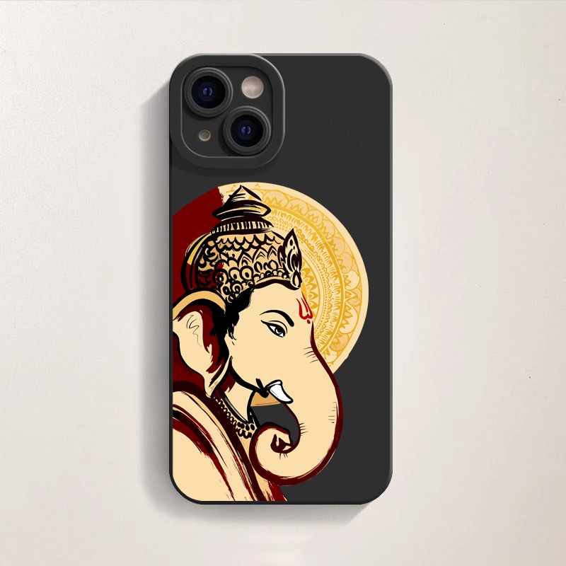 Divine Elephant Art Silicone Case for Apple iPhone Series – view 2