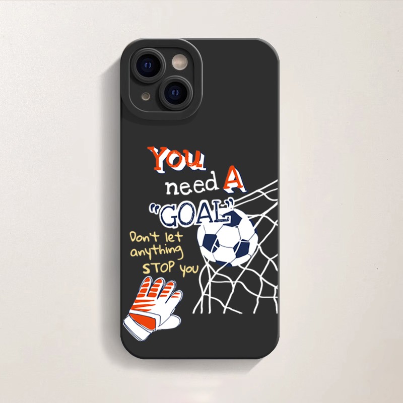 Soccer Goal Motivation Silicone Case for Apple iPhone Series – view 2