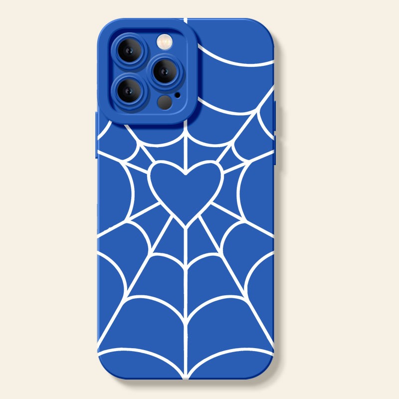 Heart Web Red Silicone Case for Apple iPhone Series – view 4