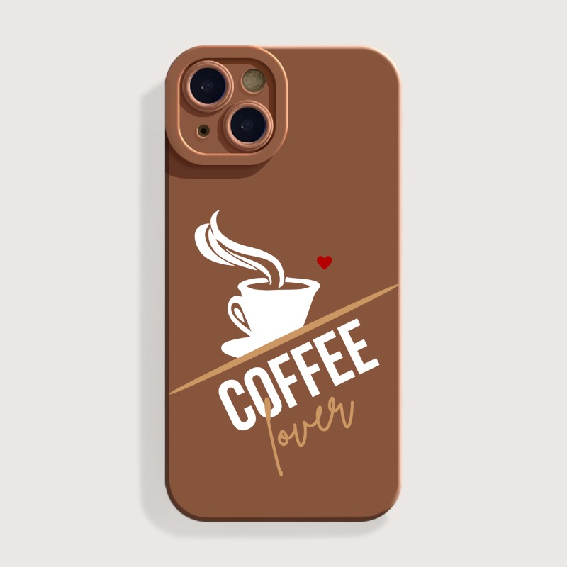 Coffee Lover Brew Brown Silicone Case for Apple iPhone Series – view 2