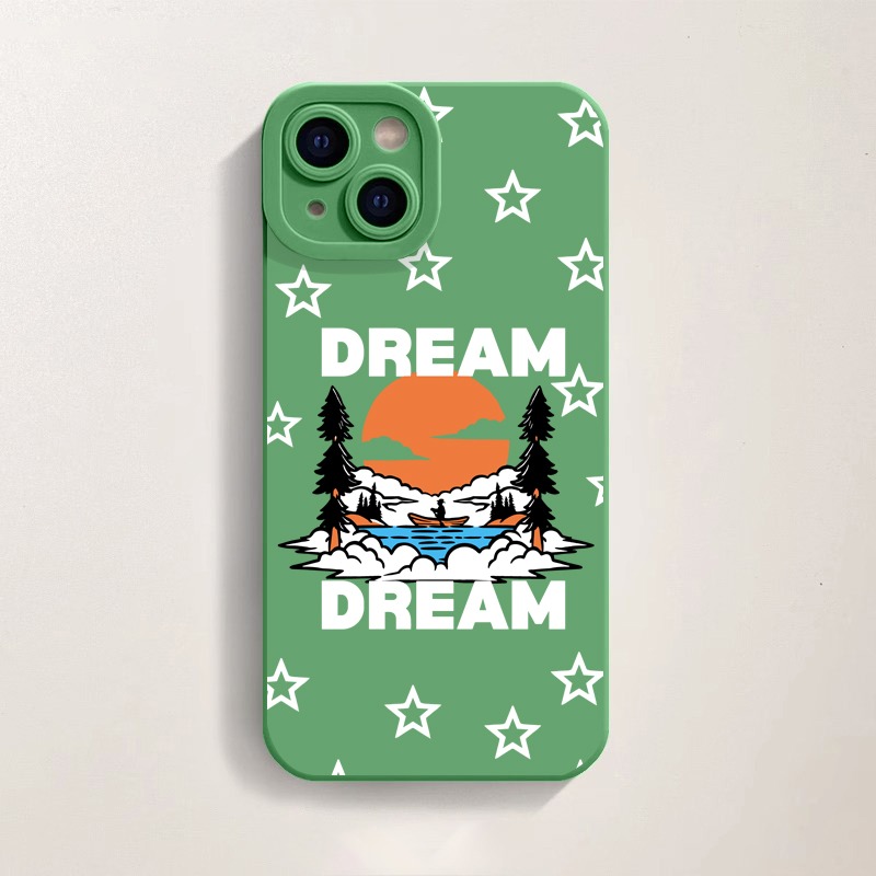 Dreamy Pine Sunset: Lavender Stars Silicone Case for Apple iPhone Series – view 4