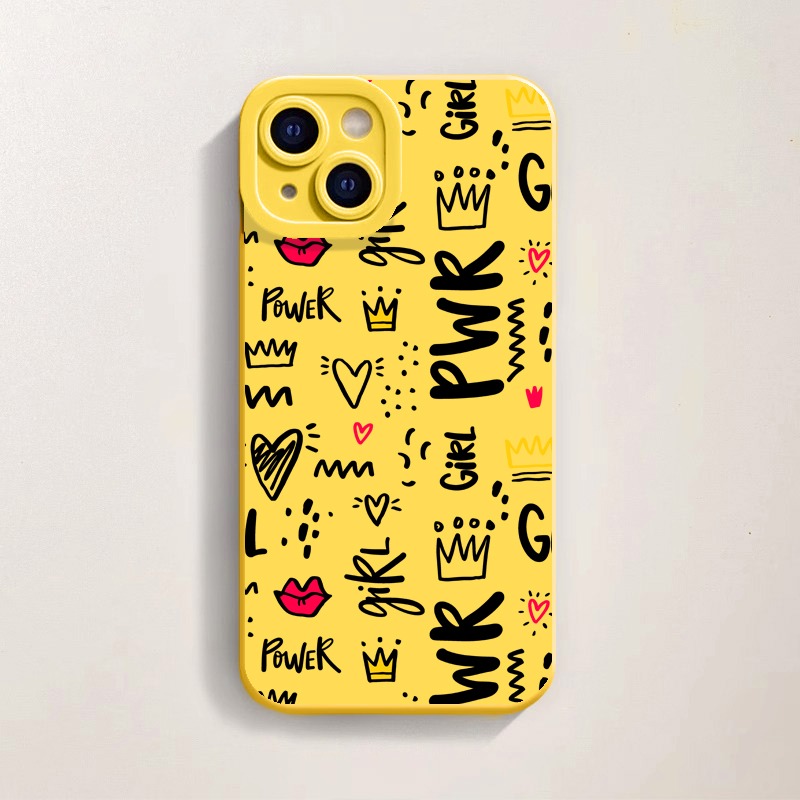 Girl Power Doodle Delight Silicone Case for Apple iPhone Series – view 1