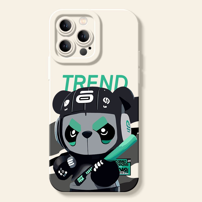 Streetwise Panda Trend Silicone Case for Apple iPhone Series – view 1
