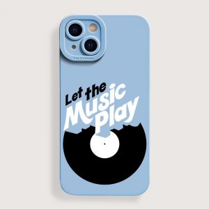 Let the Music Play Vinyl Groove Silicone Case for Apple iPhone Series