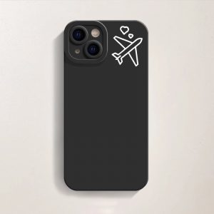 Adventure Awaits Airplane Love Silicone Case for Apple iPhone Series