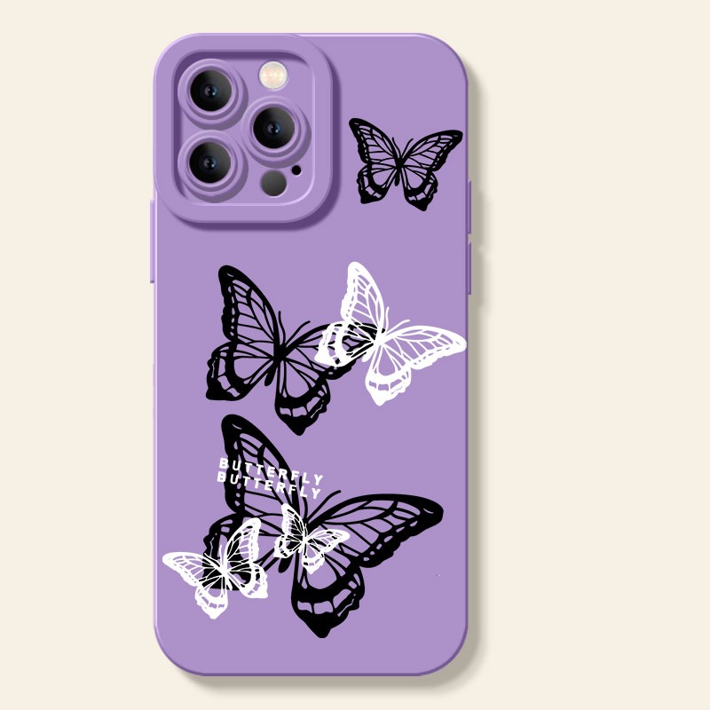 Butterfly Bliss Silicone Case for Apple iPhone Series – view 2