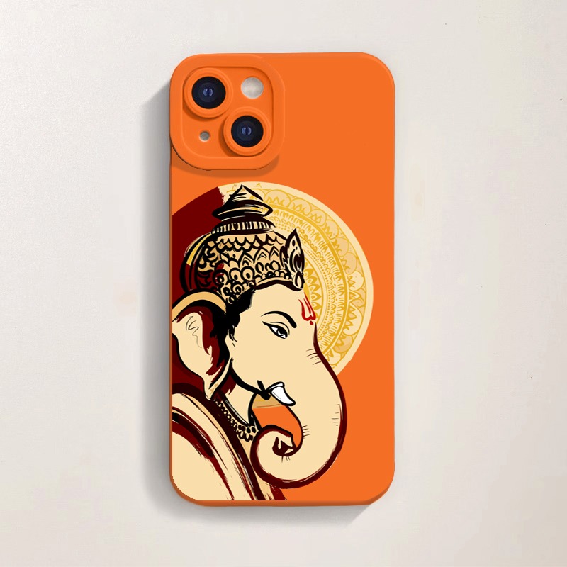 Divine Elephant Art Silicone Case for Apple iPhone Series – view 4