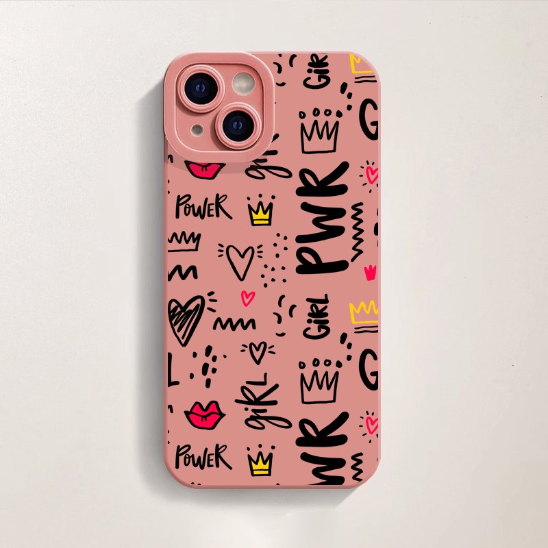 Girl Power Doodle Delight Silicone Case for Apple iPhone Series – view 2