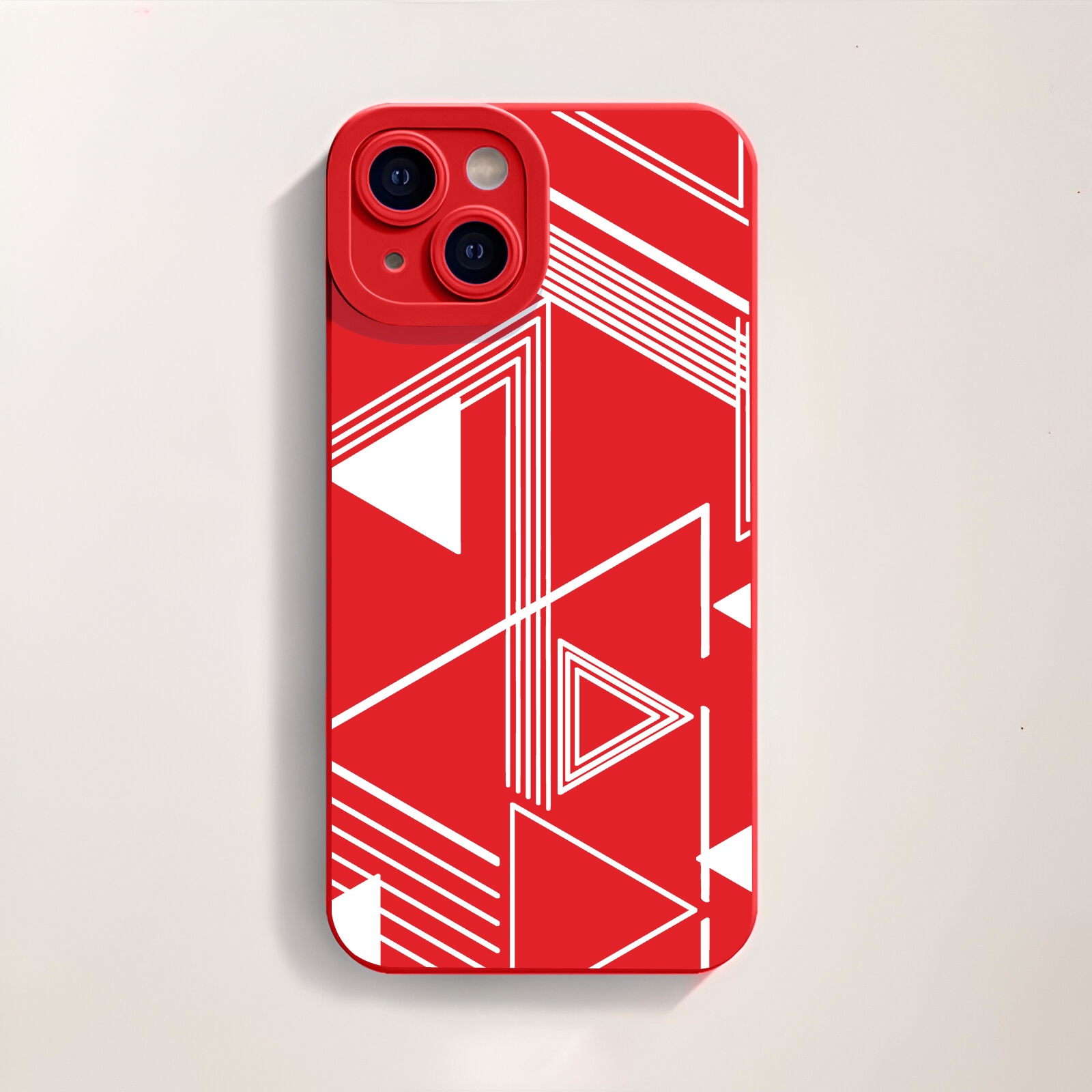 Monochrome Geometric Vibes Silicone Case for Apple iPhone Series – view 3