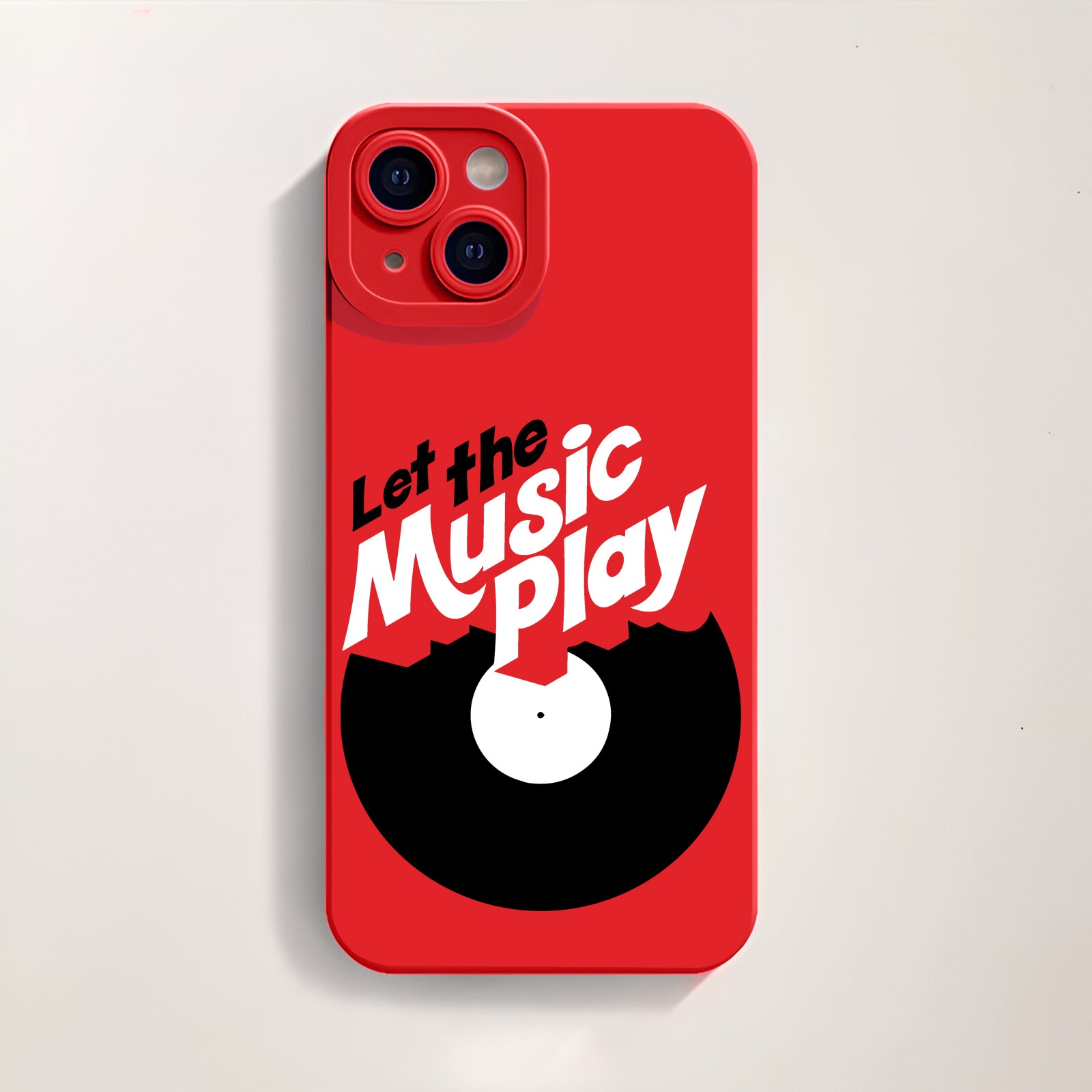 Let the Music Play Vinyl Groove Silicone Case for Apple iPhone Series – view 2