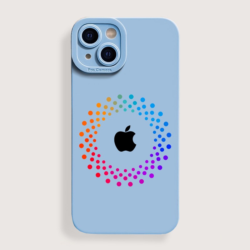 Vibrant Spectrum Circle Silicone Case for Apple iPhone Series – view 2