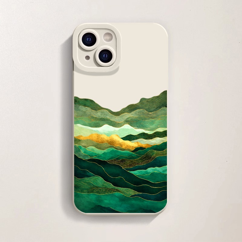 Emerald Waves Artistry Silicone Case for Apple iPhone Series – view 3