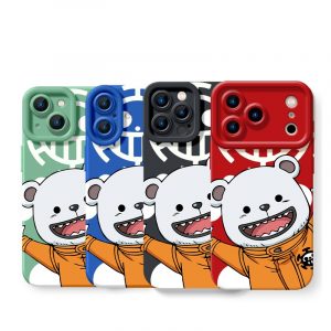 Cheerful Bear Pirate Adventure Silicone Case for Apple iPhone Series