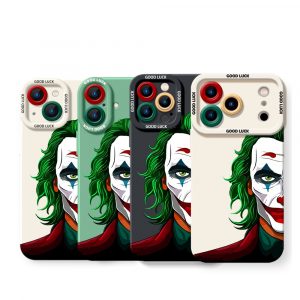 Colorful Clown Mask Art Silicone Case for Apple iPhone Series