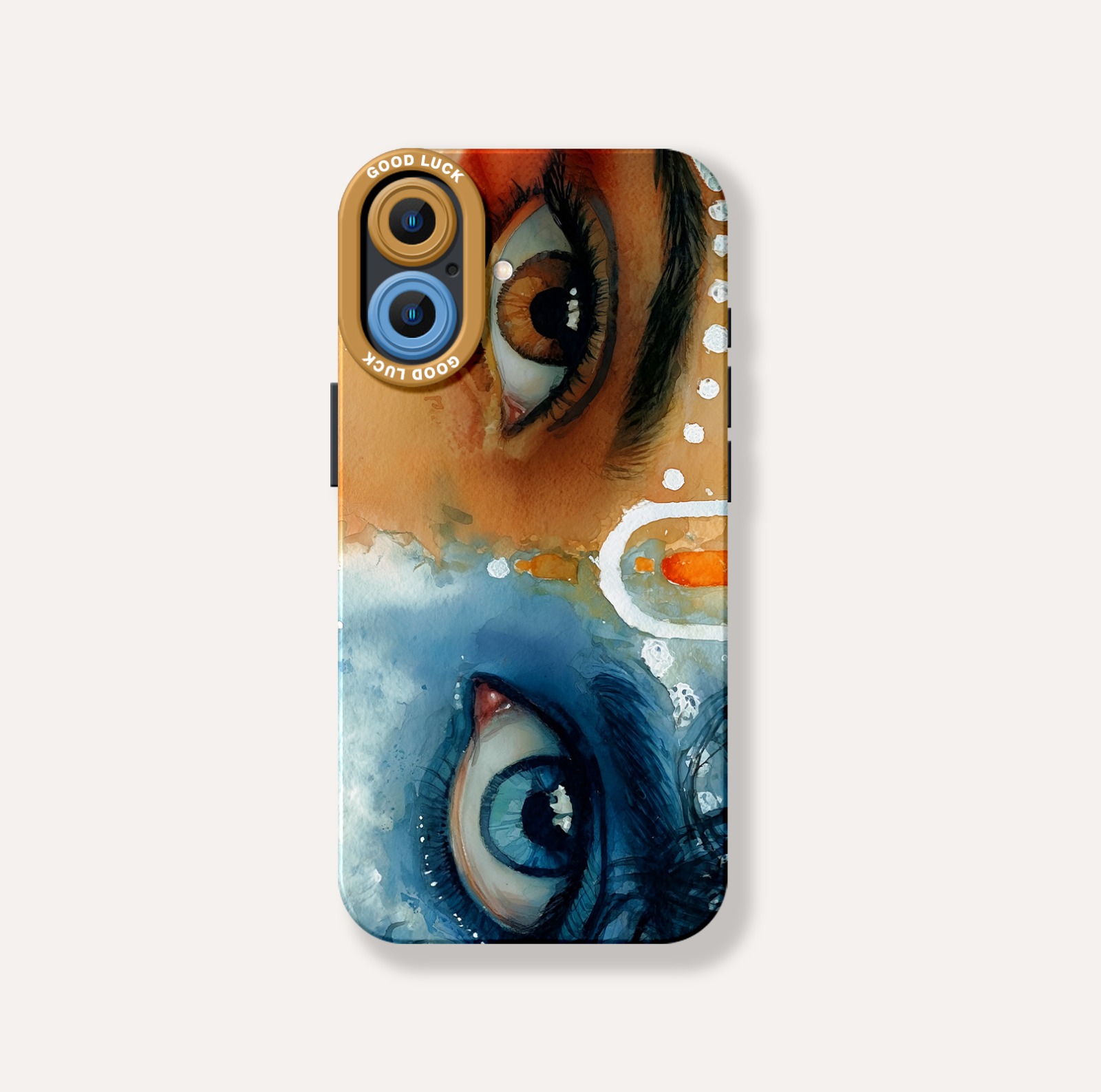 Divine Gaze Watercolor Art Silicone Case for Apple iPhone Series – view 2