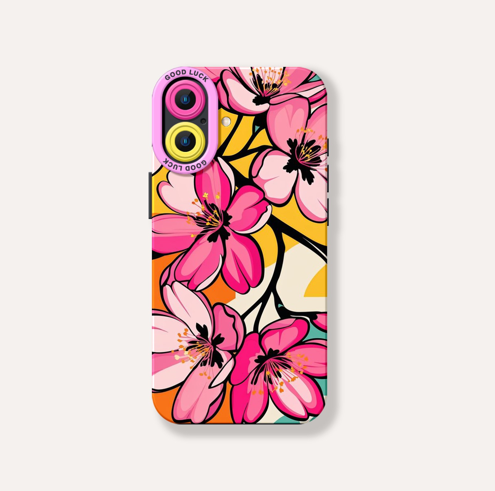 Vibrant Blossom Paradise Silicone Case for Apple iPhone Series – view 2