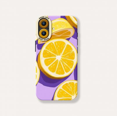 Lemon Zest Charm Silicone Case for Apple iPhone Series