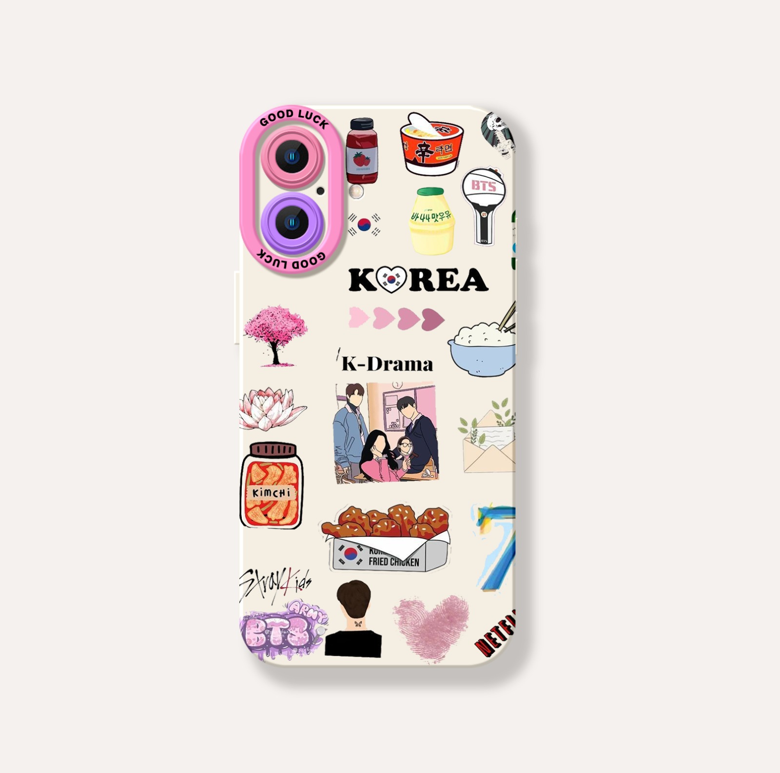 Korean Culture Celebration Silicone Case for Apple iPhone Series – view 1