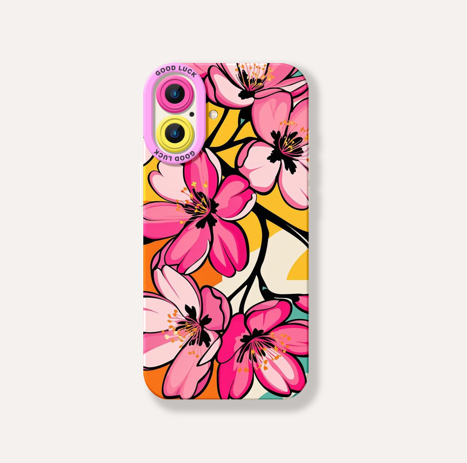 Vibrant Blossom Paradise Silicone Case for Apple iPhone Series – view 1