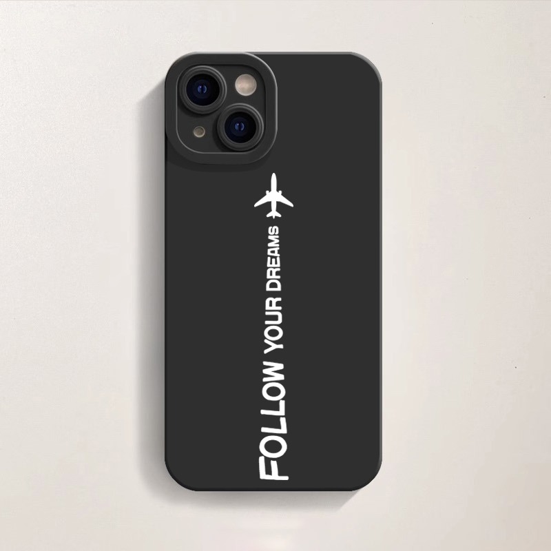 Dream Chaser Jet Black Silicone Case for Apple iPhone Series – view 1