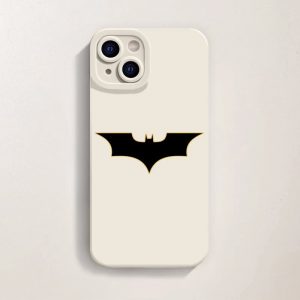 Gothic Bat Symbol Silicone Case for Apple iPhone Series