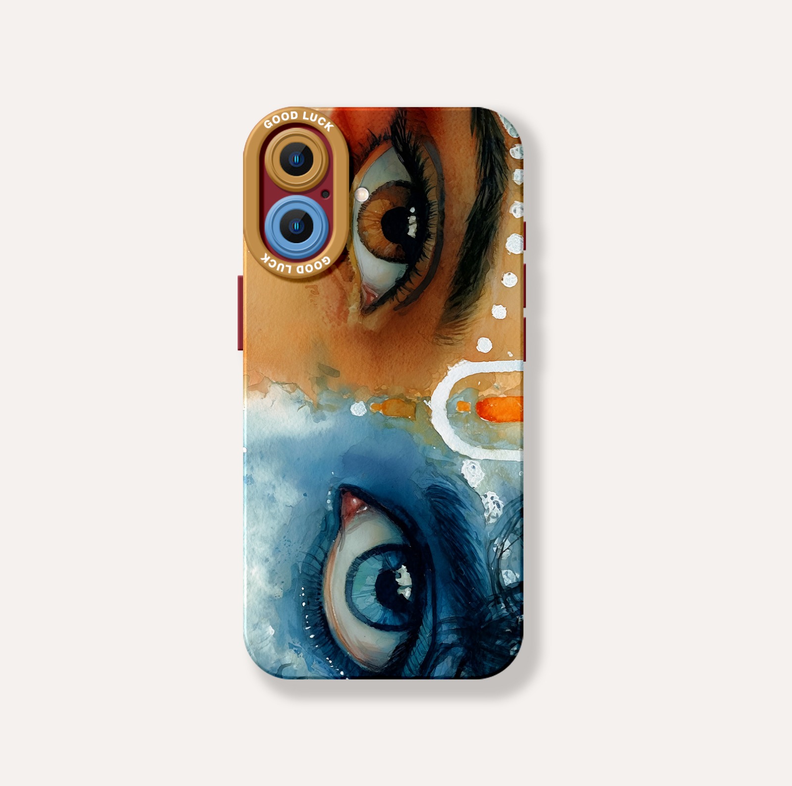 Divine Gaze Watercolor Art Silicone Case for Apple iPhone Series – view 4