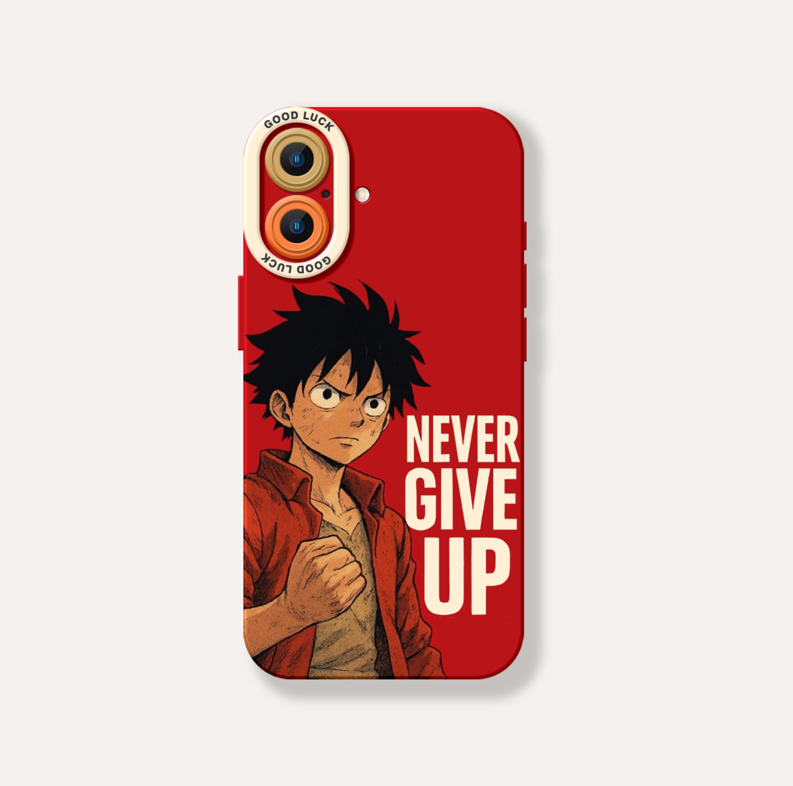Never Give Up Anime Warrior Silicone Case for Apple iPhone Series – view 4