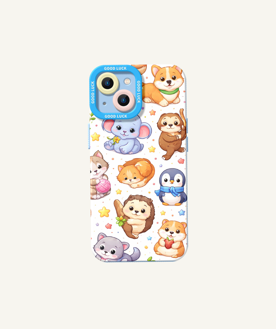 Adorable Animals Charm Silicone Case for Apple iPhone Series – view 4