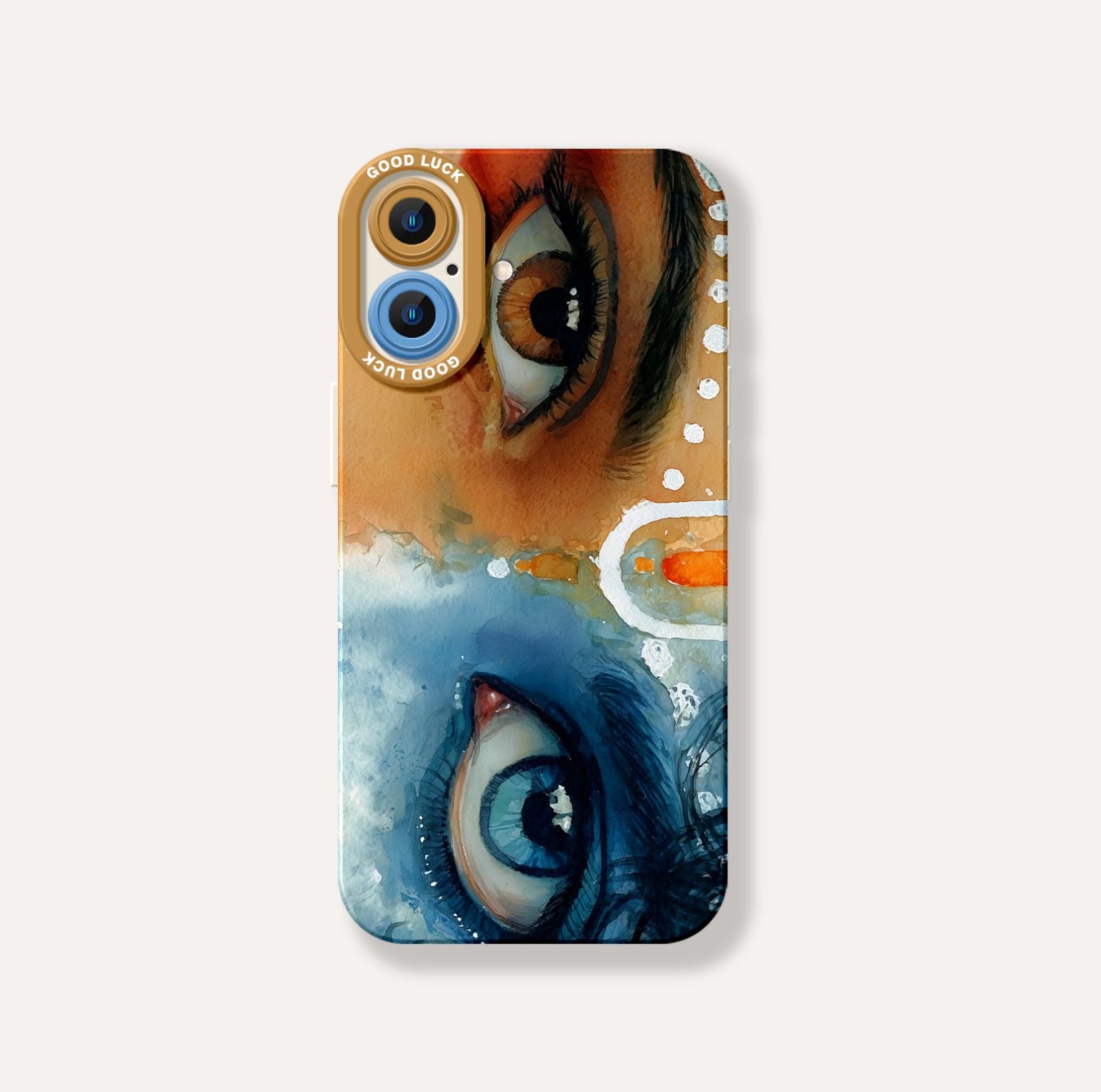 Divine Gaze Watercolor Art Silicone Case for Apple iPhone Series – view 3