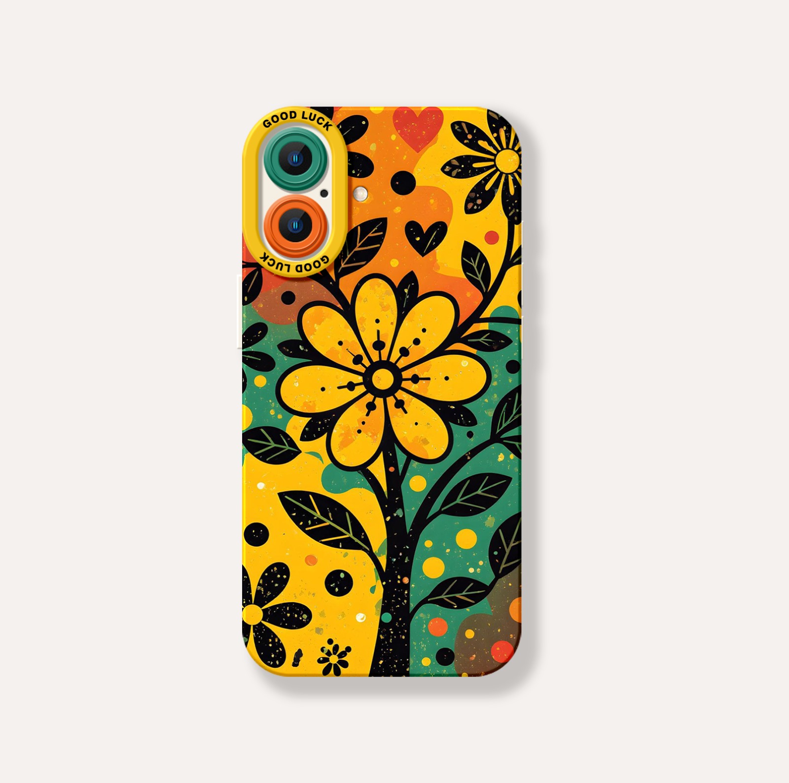 Vibrant Floral Bliss Silicone Case for Apple iPhone Series – view 3