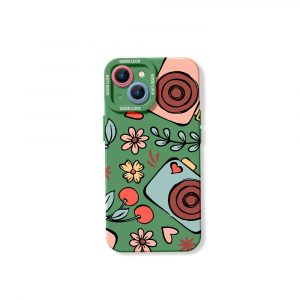 Cherry Blossom Camera Art Silicone Case for Apple iPhone Series