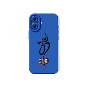 Sacred Symbol and Damru Art Silicone Case for Apple iPhone Series
