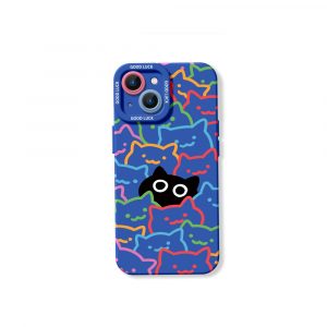 Colorful Cat Silicone Case for Apple iPhone Series