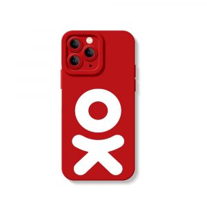Playful Monochrome OK Silicone Case for Apple iPhone Series