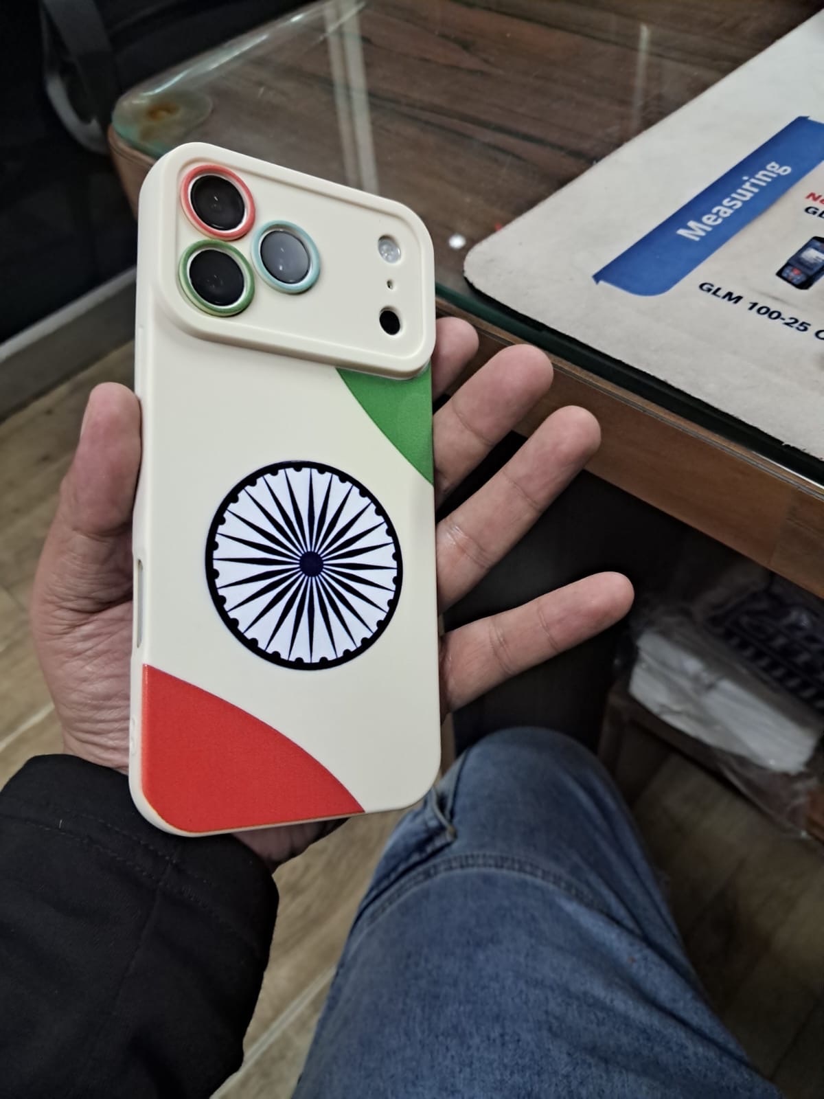 Customer photo of Vibrant Tricolor Silicone Case for Apple iPhone Series