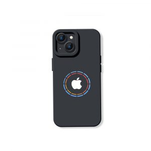 Vibrant Aura Logo Silicone Case for Apple iPhone Series