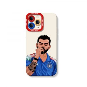 Victory Pose Cricketer Design Silicone Case for Apple iPhone Series
