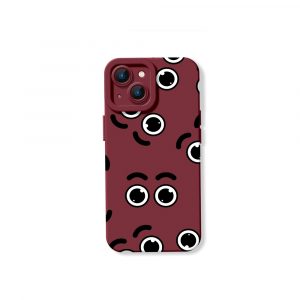 Playful Eye Pattern Silicone Case for Apple iPhone Series