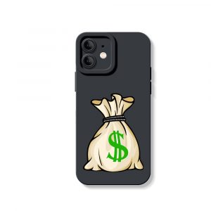 Money Bag Charm Silicone Case for Apple iPhone Series