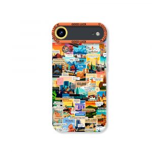 World Travel Collage Silicone Case for Apple iPhone Series