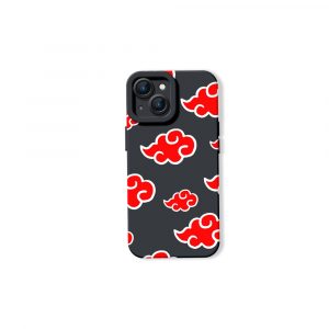 Red Cloud Pattern Silicone Case for Apple iPhone Series