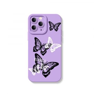 Butterfly Bliss Silicone Case for Apple iPhone Series