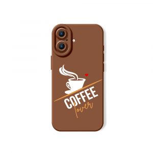 Coffee Lover Brew Brown Silicone Case for Apple iPhone Series