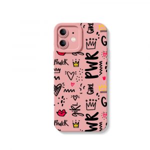 Girl Power Doodle Delight Silicone Case for Apple iPhone Series