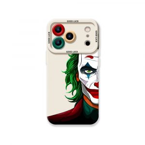 Colorful Clown Mask Art Silicone Case for Apple iPhone Series